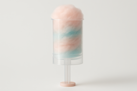 Organic Kotton Kandy Push Pop Six Pack: Organic Cotton Candy Bliss on a Stick